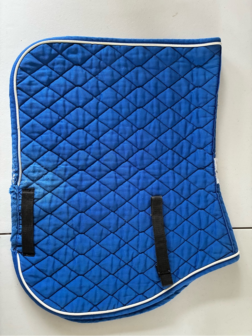 State Line Tack Royal Blue Quilted Jump Saddle Pad